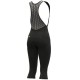  Culote ciclismo mujer Alé Solid Essential Pirata Negro Gris con tirantes